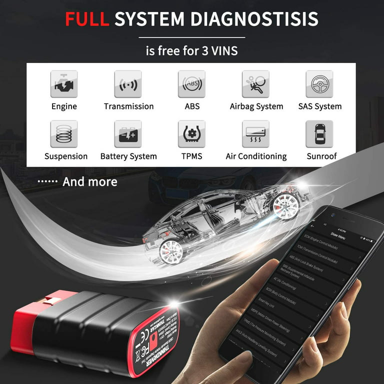Thinkcar Obdii Bluetooth Diagnostic Scanner For Ios (306010003