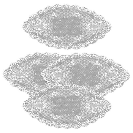 Heritage Lace Floret 14x28 Doily (Set of 4)