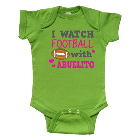 

Inktastic I Watch Football with My Abuelito Gift Baby Boy or Baby Girl Bodysuit