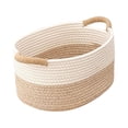 thumbnail image 2 of Rope Woven Baskets for Organizing Woven Rope Storage Basket Modern Baskets Small 22cmx16cmx11cm, 2 of 9