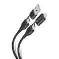 thumbnail image 1 of Cable 4 en 1, USB/USB C a Lightning/USB C de 1 m Steren USB-4721, 1 of 3