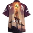 thumbnail image 5 of Camisa hawaiana personalizada de Jesucristo en estilo medieval en 3D para hombre y mujer, camisas hawaianas de playa para hombre y mujer, camisetas florales geniales de verano, 5 of 5