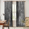 thumbnail image 4 of Gray Kitchen Curtains 84 Inch Length, Retro Oil Painting Modern Abstract Art Aesthetics Grommet Top Bedroom Living Room Curtains, Light Filtering Cafe Curtain Drapes 2 Panels Set 84''x84'', 4 of 9