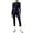 16# Navy, variant on Women's 2 Piece Yoga Sets Long Sleeve Crew Neck Tee Tummy Control High Waist Athletic Leggings Summer Fall Gym Training Outfits Army Green L