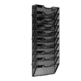 thumbnail image 1 of GUOOL Hanging Wall File Holder Mail Organizer Magazine Letter Rack Sturdy Multipurpose Mesh Metal Space Saving Vertical Multilayer 10 Tiers, 1 of 9