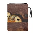 thumbnail image 2 of HELLHERO Book Cover Storage & Portability with Decorative Design Polyester Fabric Book Organzier Holder for Readers Classroom Library Handle 11.42 x 8.66 Inch, Roaring Tiger Flames Pouch, 2 of 8
