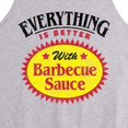thumbnail image 2 of Instant Message - Everything Is Better Barbecue Sauce Label - Men's Jersey Tank Top, 2 of 5