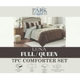 thumbnail image 5 of Kashi Home Queen Size Comforter Set 7 Pieces Brown Bedspread (86 * 86 Inch) with 2 Pillow Shams, Bedskirt and Decorative Pillows, Embroidered Lightweight Bedding - Luna, 5 of 6