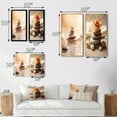 thumbnail image 4 of Designart "Spa Serenity Delicate Balance with Zen Stones" Spiritual Stone Framed Wall Art Set Of 2 - Traditional White Frame Gallery Set For Office Decor, 4 of 6