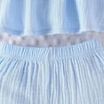 thumbnail image 2 of Toddler Baby Girl Outfits Solid Summer Clothes Bow-tie Sleeveless Top and Ruffled Shorts Kaprioy Toddler Girl Clothes 18 24 Months 2T 3T 4T, 2 of 7
