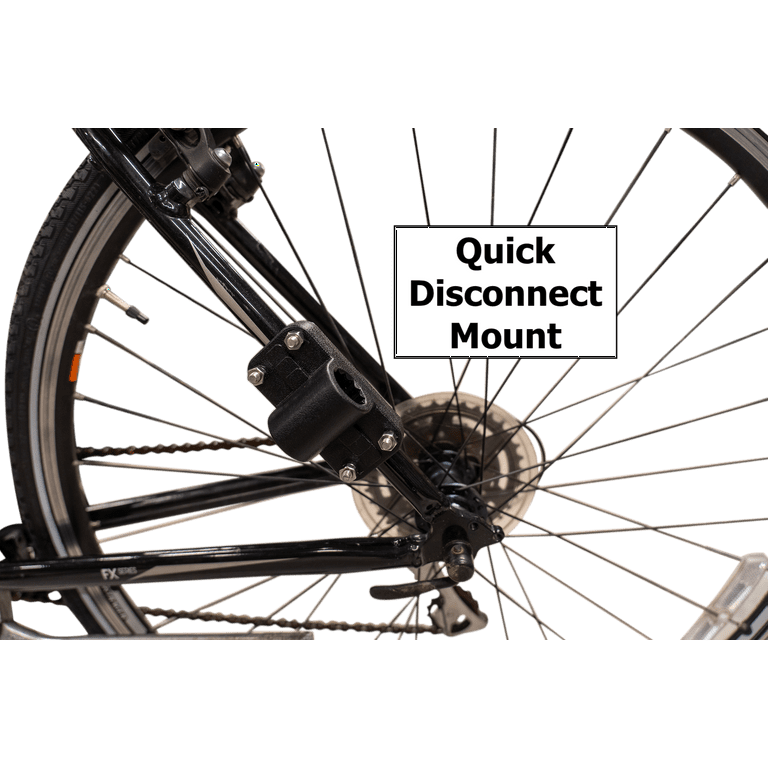 Bike Fishing Rod Holder - Secures Fishing Pole to Bicycle - Easy