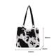thumbnail image 2 of Vintage Zebra Stripes Bolso de hombro con estampado de vaca Mujer Otoño Invierno Bolsos de felpa, 2 of 9