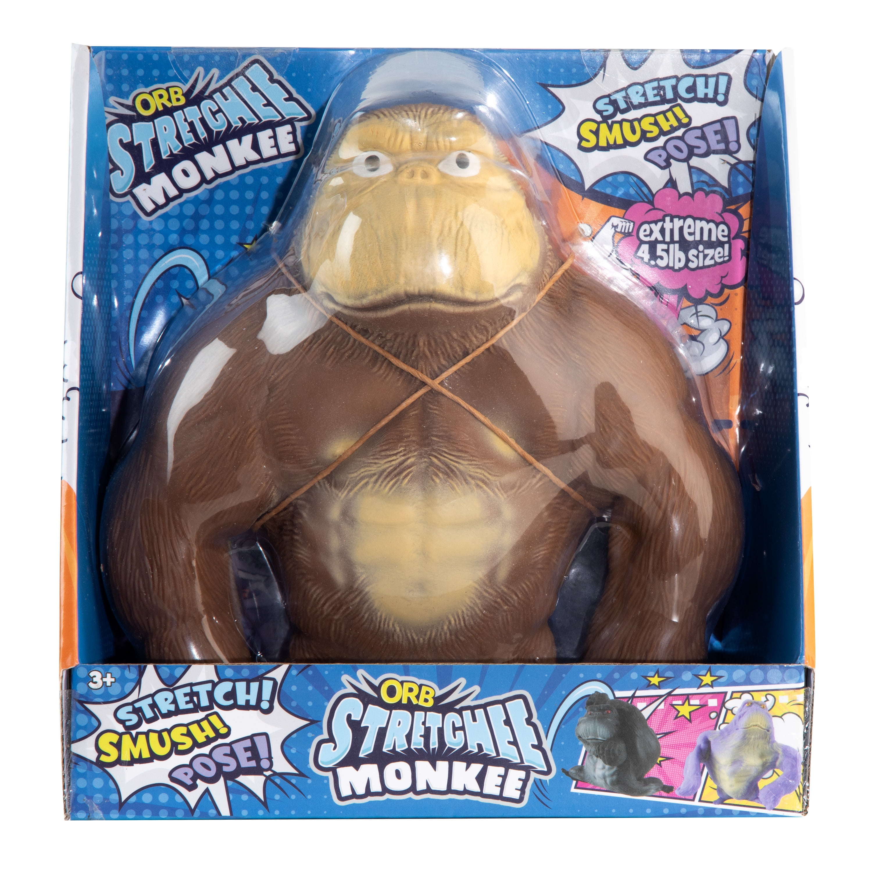 ORB Original Funkee Monkee ULTRA – over 3 Pound Stretchy Monkey, Novelty & Gag Toys for Kids Ages 3+
