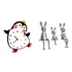 thumbnail image 1 of Reloj De Pared De Madera Con Diseño De Pingüino Y Conejo De Dibujos Animados, Decorativo, Con Pilas, Multifuncional, Para El Hogar, Dormitorio, Escritorio, Mesa, Centro De Mesa, Adorno,, 1 of 8