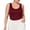 Wine, variant on Chbgutlmr Womens Tank Tops Plus Size Lace U Neck Slim Comfy Undershirts Vests Sleeveless Casual Shirts