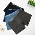 thumbnail image 2 of zbxnLI 4 Pack Mens Boxer Briefs Big & Tall Cotton Underwear Breathable Comfortable Stretch Underpants for Men, 2 of 8
