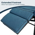 thumbnail image 4 of Grand Patio Indoor & Outdoor Recliner Chair PE Wicker Patio 150° Lay Flat Recliner, Peacock Blue, 4 of 7