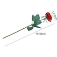 thumbnail image 2 of 10pcs Rainbow Fake Flowers Artificial Silk Rose Flowers 15" for Valentine’s Day Mother's Day Easter Home Decoration Bridal Wedding Bouquet Parties and Halloween Decorations, 2 of 5