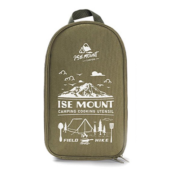 Ensemble d'Ustensiles de Voyage Portables 9 Pcs en Acier Inoxydable pour Camping, Batterie de Cuisine, Ustensiles de Cuisine pour Randonnée, BBQ, Camping, Pique-Nique, Vert Armée