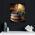 thumbnail image 4 of COMIO Kitchen Wall Decor Red Wine Cups  Modern Framed Wall Art Drink Food and Beverage Restaurant Canvas Prints Pictures Paintings Wine Glass Barrel for Dining Room, 4 of 4