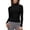 Black, variant on Vinsonshop Womens Mock Neck Tops Long Sleeve Slim Fit Base Layer Undershirts Casual Basic Tee Fall Clothes Winter Layering Athletic Workout Shirts Black L