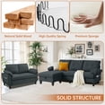thumbnail image 4 of Pingliang Home Furniture Set,Convertible Sectional Sofa Couch with Reversible Ottoman and Loveseat for Living Room Office Apartment,Tool Free Assembly,3-Seater L-shaped Sofa Couch with Chaise, 4 of 7