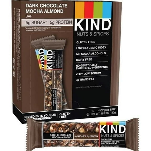 Dark Chocolate Mocha Almond Nuts & Spices Bar