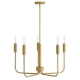 thumbnail image 5 of 83634LCB Lark Austen - 25W 5 LED Medium Chandelier-15.5 Inches Tall and 28.25 Inches Wide-Lacquered Brass Finish, 5 of 12