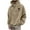 Khaki, variant on Mens Casual Loose Fit Hoodies Floral Print Athletic Drawstring Sweatshirts Fall Lightweight Hooded Pullovers with Kangaroo Pocket Christmas Sales Today,Black,M