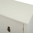 thumbnail image 6 of Royard Oaktree Sideboard Buffet Cabinet Farmhouse Storage Cabinet with 2 Doors and Adjustable Shelves Retro Accent Cabinet Console Table for Kitchen Dining Room Living Room Hallway, White, 6 of 7