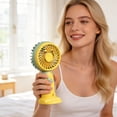 thumbnail image 6 of Portable Handheld Fan USB Rechargeable Mini Fan Student Cooling Fan Quiet Personal Fan Pocket Size Travel Dorm Office Summer Breeze Strong Airflow Pocket Cooler Commute Heat Relief Pocket Fan Pro, 6 of 7