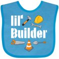thumbnail image 3 of Inktastic Lil Builder- Future Construction Worker Boys or Girls Baby Bib, 3 of 4