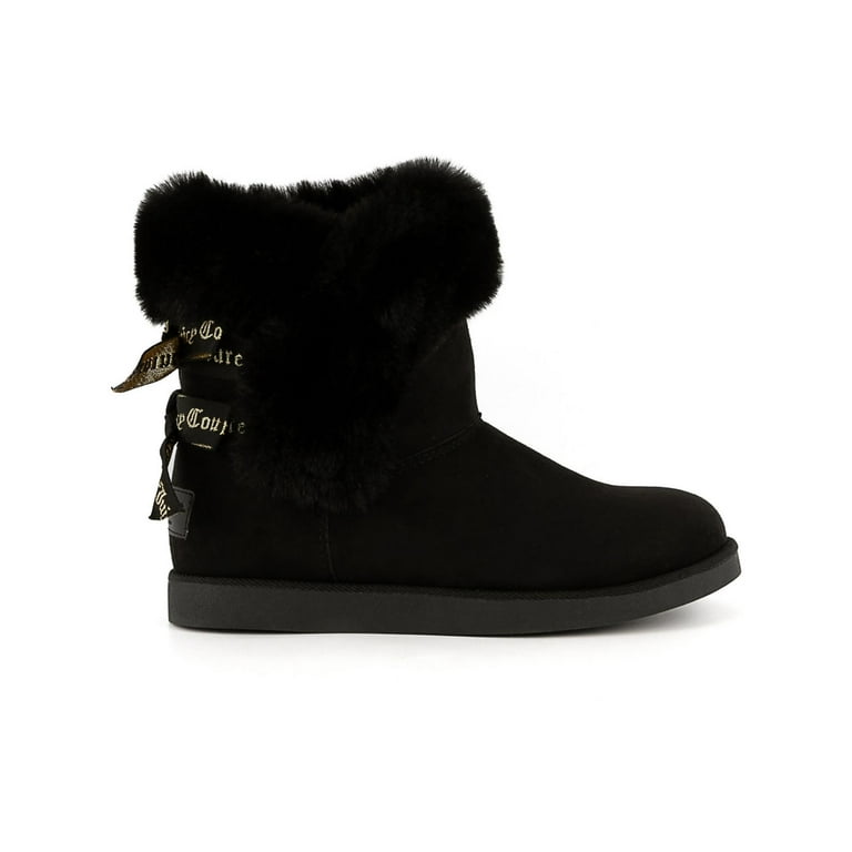 Juicy Couture Womens Faux Suede Cozy Winter Snow Boots Walmart