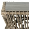 thumbnail image 6 of SAFAVIEH Gensho Solid Coastal Rattan Coffee Table, Grey, 6 of 7