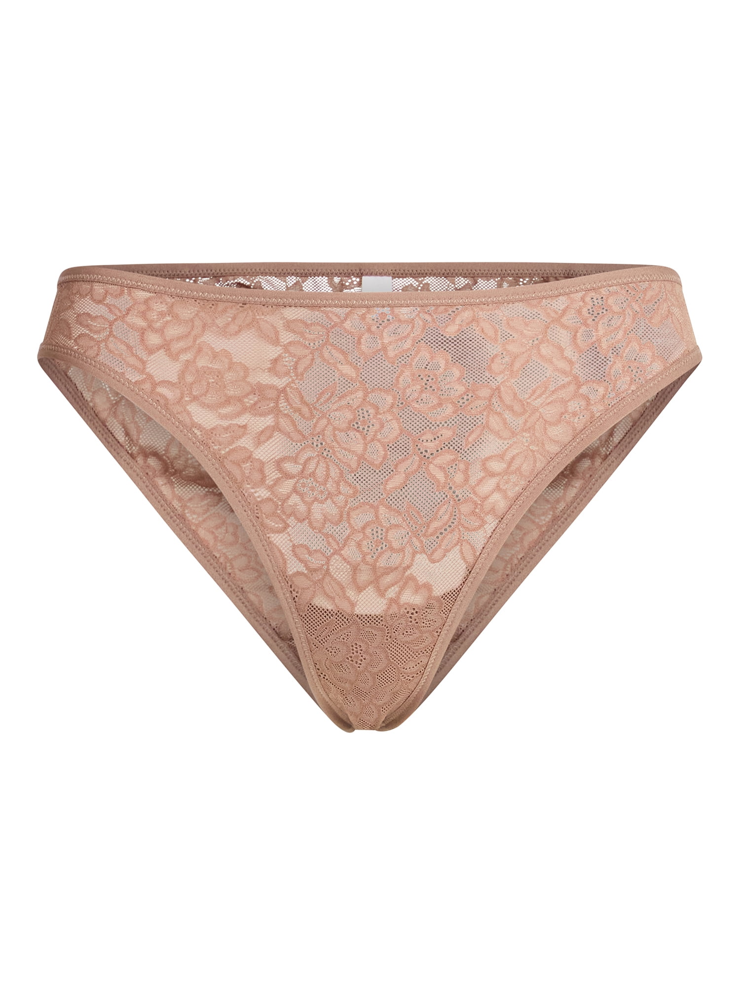 Joyspun Women's Soft Stretch Lace Thong Panties, 2-Pack, Sizes XS-3XL