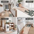 thumbnail image 5 of Brown Boho Plant Pattern Kitchen Rugs Sets Of 3,Kitchen Runner Rugs Non Skid Washable,Decorative Kitchen Floor Mats for Kitchen,Sink,Laundry,17"x30"+ 17"x47" + 17"x59", 5 of 6