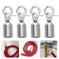 thumbnail image 3 of KAKOWELY 4pcs Rope End Snap Hook Rope End Cap Rope End Hook Cord End Hook Rope Rope End Stopper Alloy Rope Connector Guardrail Cord End Cap,2.09X"X0.98"X0.59", 3 of 5