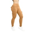 thumbnail image 2 of Jxximdong Leggings for Women, Workwear Fitness Pants High Elastic Tight Yoga Pants Quick Drying Running Trousers, Yellow Women's Yoga Pants, 2 of 5