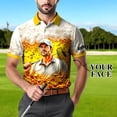 thumbnail image 3 of HOMYGIFTS Personalized Beer Lover Polo Shirt for Men – Custom Face Print, Fun Party Style & Unique Gift Idea, 3 of 10