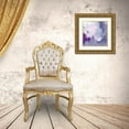 thumbnail image 3 of Barnes, Victoria 26x26 Gold Ornate Wood Framed with Double Matting Museum Art Print Titled - Periwinkle Pastiche IV, 3 of 4