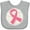 AC-Heather Grey, variant on Inktastic Breast Cancer Volleyball Pink Ribbon Sports Gear Boys or Girls Baby Bib