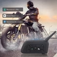 thumbnail image 4 of V6‑1200 Casco de motocicleta Intercomunicador inalámbrico Bluetooth Auriculares manos libres para 6 personas, 4 of 10