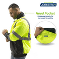 thumbnail image 3 of JORESTECH Hi-Vis Safety Bomber Jacket, ANSI Class 3 (Yellow, L), 3 of 7