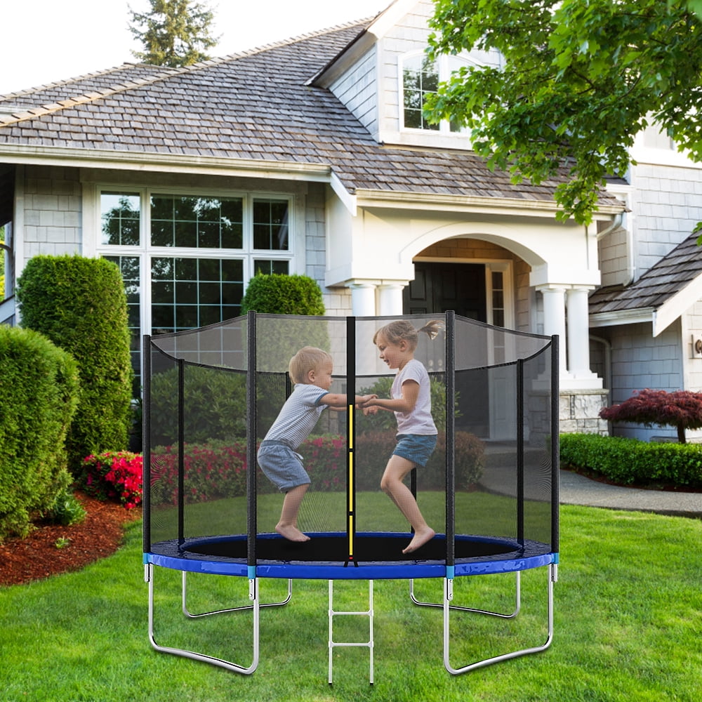 Details about   10FT 8FT Trampoline Kids Adults with Enclosure Net Indoor Outdoor Trampoline US 