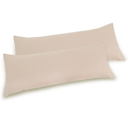 Silky-Soft Pillow Cover 1800 Microfiber Home Long Pillowcases Cover Light Khaki 20