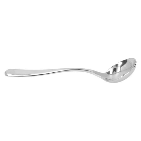 

Cupping Spoon Soup Spoons With Storage Bag Bouillon Spoon For Milk Foam Dessert Cake Tea Coffee Cappuccino Silver