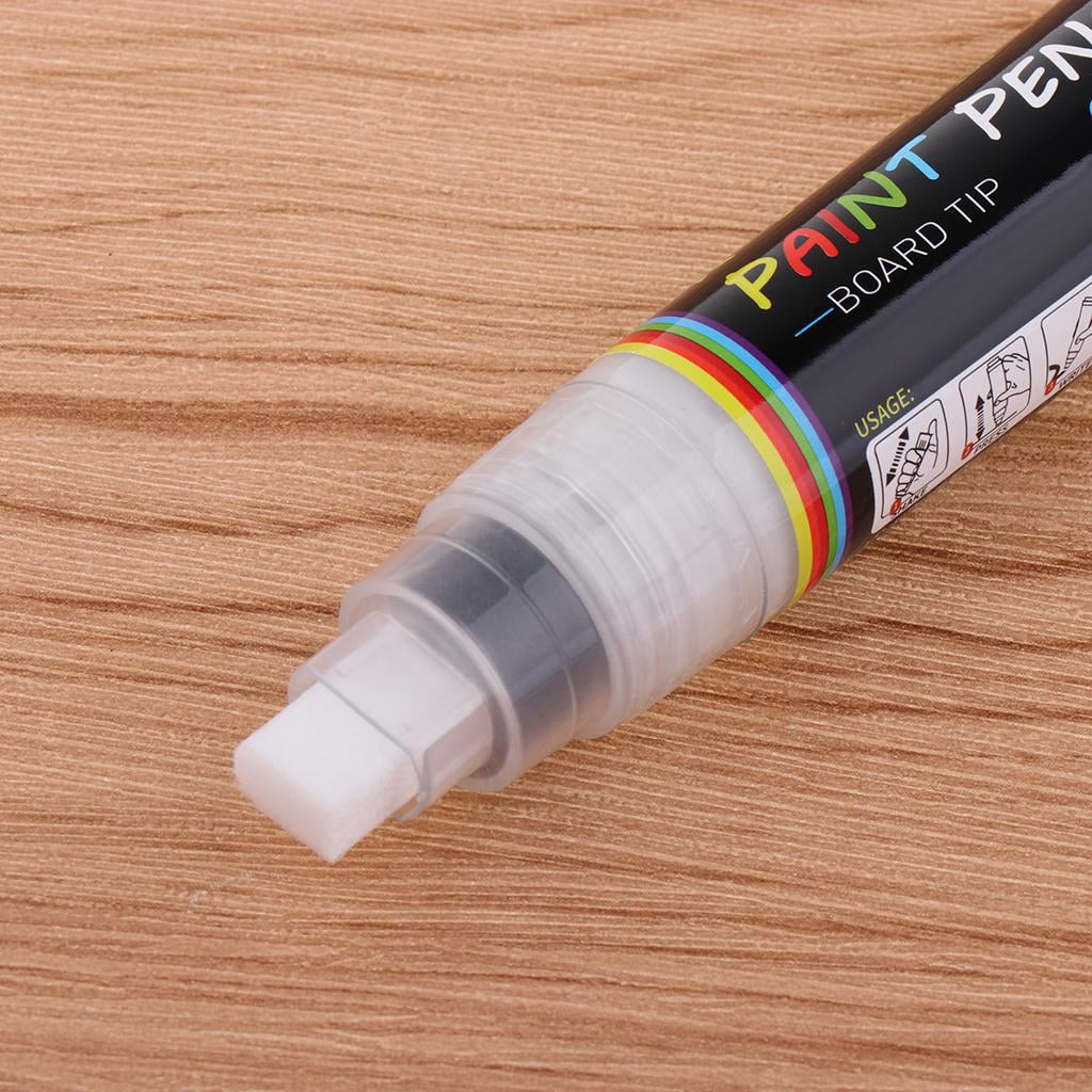 FVDPWYE (12 Colors) Oil-Based Marker Pen Colorful Waterproof Metallic Oil Fill Paint DIY White