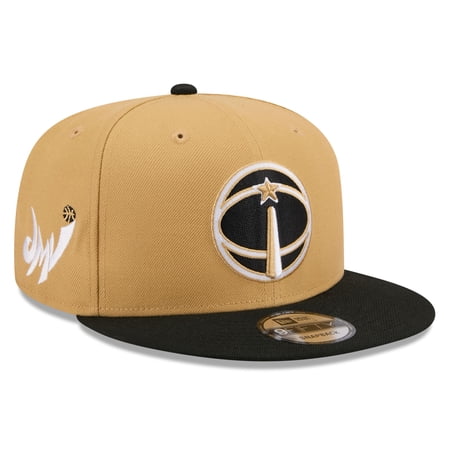 Men s New Era Gold/Black Washington Wizards 2025/26 City Edition 9FIFTY Snapback Hat