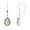 Silver, variant on 0.70 Ctw Pear Ethiopian Opal 925 Sterling Silver Gold Plated Wedding Dangle Earring
