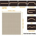 thumbnail image 4 of Accordion Folding Room Partition with Ceiling Track - Retractable Room Divider Curtain, Effortless Setup(Beige 100" W x 84" L-Pack of 1), 4 of 9